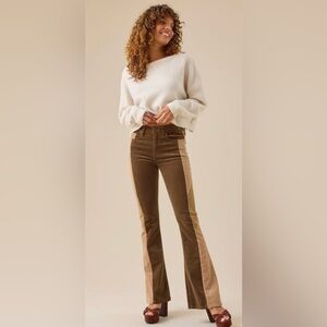 Mica Denim High Rise Corduroy Flare Pants